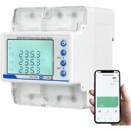 قاطع الدائرة الذكي ثلاثي المراحل – تحكم عن بعد عبر WiFi، حماية كهربائية متكاملة، شاشة LED، متوافق مع اليكسا، 100A - 380V